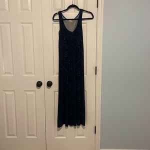 Blue/Black Midi Boden Dress